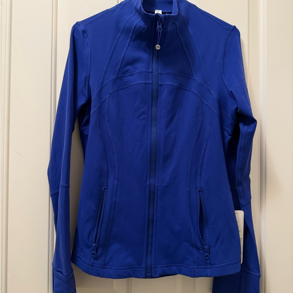 New Lululemon Royal Blue Utility Jacket with Moisture-Wicking Fabric with Tag